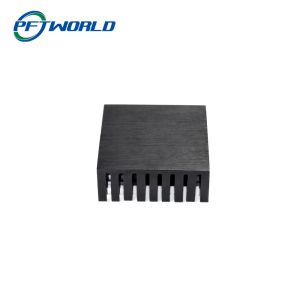 Precision CNC Machined Aluminum Radiator Parts Black