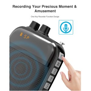 Ultralight Light Mini Portable Voice Amplifier LED Display Rechargeable