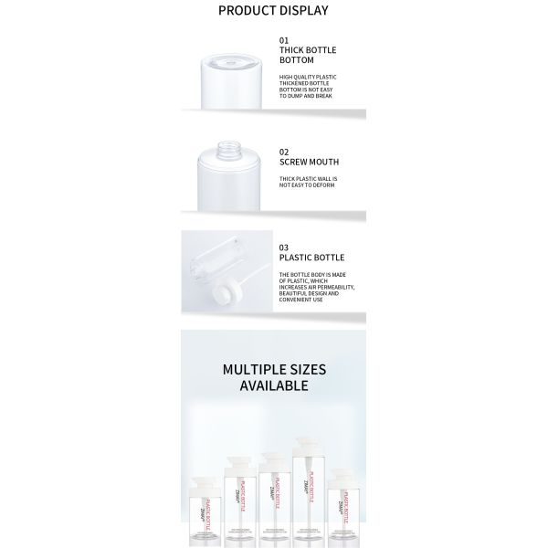 OEM transparent 800ml shower gel body cleanser custom pump shampoo lotion bottle