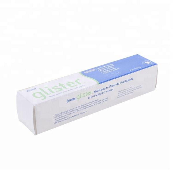 Quality White Card Paper Packaging Toothpaste Box Recyclable Biodegradable Material wholesale