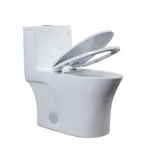 American Standard 1 Piece Skirted Toilet With Top Flush Button 12" Rough In