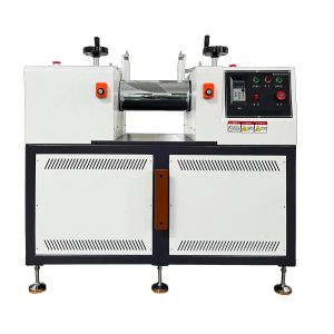 Two Roll Mill with SUS304 Stainless Steel Hopper Adjustable Roller Spacing and