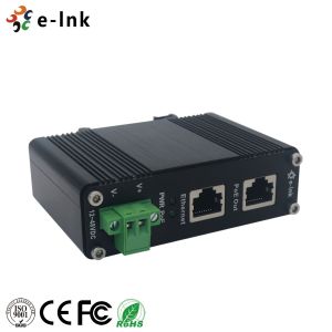 12~48VDC Power Input Industrial Gigabit PoE+ Injector