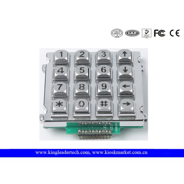 Quality Control System Metal Industrial Numeric Keypad With / Without Backlight wholesale