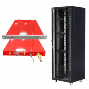 Environmentally Friendly Automatic Rack Fire Suppression Unit In Red For Fire