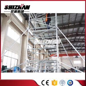 Cuplock Aluminium Mobile Scaffold H Frame Ladder Scaffolding System