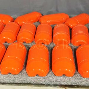 Corrosion Resistant Marine Cable Floats Orange With Polyurethane Coating