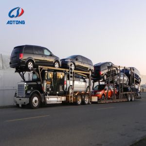 BPW Axle Car Carrier Semi-Trailer 10-12 Vehicle Capacity 24V LED