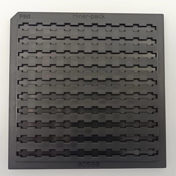 Quality ESD Black ABS 4 Inch Chip Tray For Electronic Parts 0.3mm Flatness wholesale
