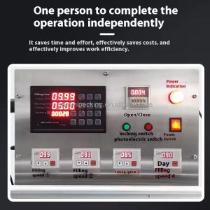 Automatic Four-Head Oral Liquid Filling Machine Simple Operation for Milk Juice