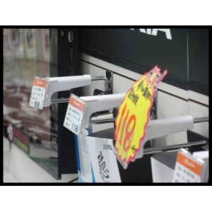 COMER Display hook Plastic pegboard hook security stop lock for mobile phone