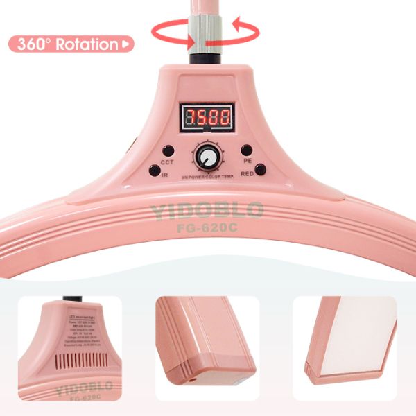 Whole Set LED Half Moon Light 60 Watt Skin Care 7500k Colour Changing Lamp For Nail Studio