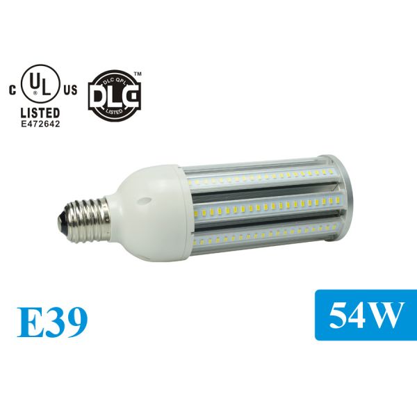 54Watt E39 E26 LED Corn Bulb , LED Corn COB Lights Compatible Inductance Ballast