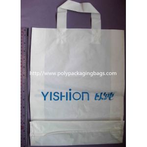 Frosted Plastic Bags / Soft Loop Handle Bag with Logo Printed