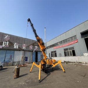 China 12ton Load Capacity Spider Crane with 22.5m Lifting Height and Wireless Remote Control for Narrow Spaces on sale