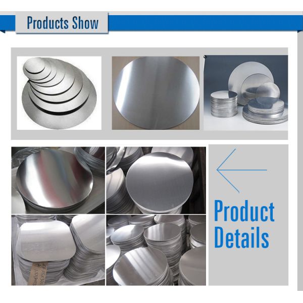 3003 3004 3005 3050 Series Circle Plate Decorative Aluminum Sheet Metal Panels For Cookware