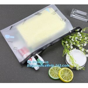 Matte Clear Soft Plastic Clothes Storage Bag Zip lock Slider Seal Reclosable