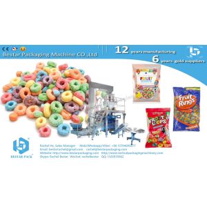 Instant fruit juice powder stick pouch automatic weighing packaging machine BSTV