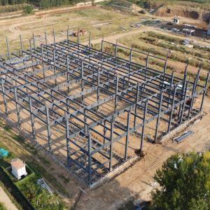 Prefab Steel Warehouse Building Q235B Q355B H-Section Frame