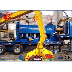 86kW Mobile Hydraulic Metal Scrap Logger Baler With Remote Control