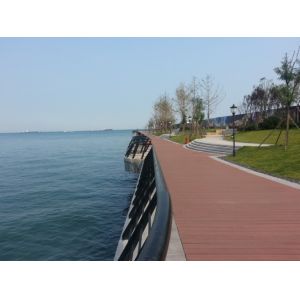 Cheap Environmental - Friendly WPC Deck Flooring for Walk Road and Seaside for sale