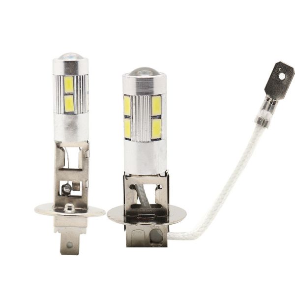 Quality Automobile Fog Lights H1 5630 10SMD Smd Fog Driving H3 Led Fog Light Bulb 12V wholesale