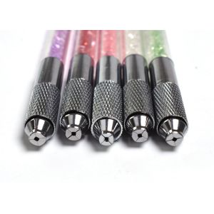 Cheap Premium Quality New Crystal Double Heads Microblading Manual Pen for Permanent Makeup Tattoo Hand Tool for sale