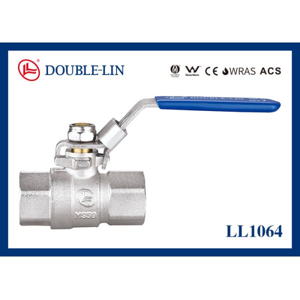 1/4 " To 4 " Female X Female Long Thread 25 Bar Brass Lockable Ball Valve With