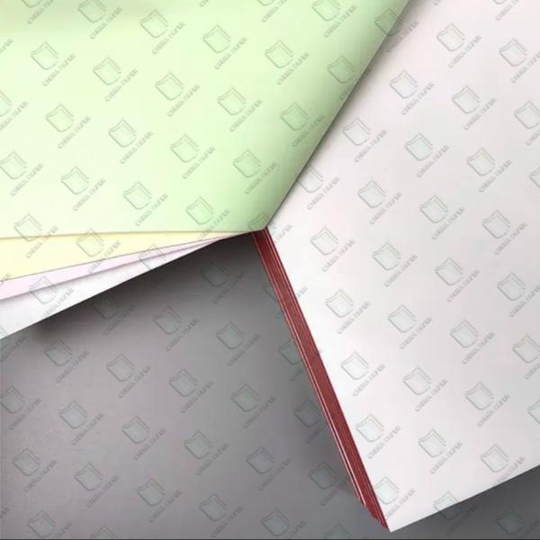 Quality Popular Customized Carbonless Paper Cut size Receipt Roll Sheet NCR Instant Duplicate Forms wholesale