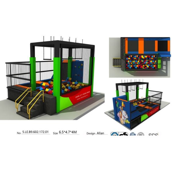 Quality 30M2 Best China Factory Supply  Trampoline Park Amusement Indoor Trampoline Park wholesale