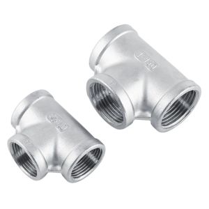 ANSI/ASME Stainless Steel Carbon Steel Threaded Tee Customizable Sizes &