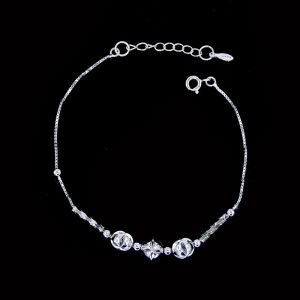 Customized Plain Silver Bracelet / Extension Chain Silver Ankle Bracelet