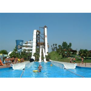 Screaming Anti Ultraviolet High Speed Water Slide Rides For Resort