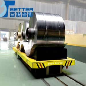 Rail Guided Coil Transfer Car For Workshop Heavy Materials Transport