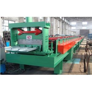 7.5KW 380V 50Hz Floor Deck Roll Forming Machine with PLC Control 0 - 12 m / min