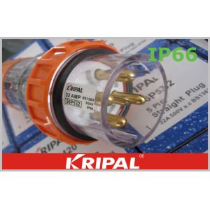 Outdoor 5 Pin 20 Ampere Ip66 Australian Power Plug Extension Socket , SAA