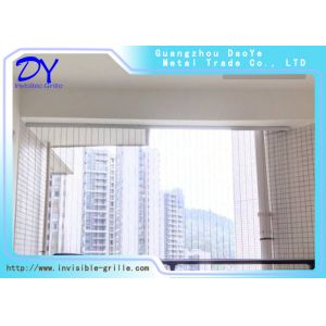 5cm Distance Gap Window Invisible Grille Polished 2.0mm Wire