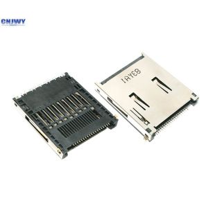Master Version Mini Sd Card Connector , Slot Type Sim Card Socket Connector