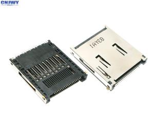 Cheap Master Version Mini Sd Card Connector , Slot Type Sim Card Socket Connector for sale