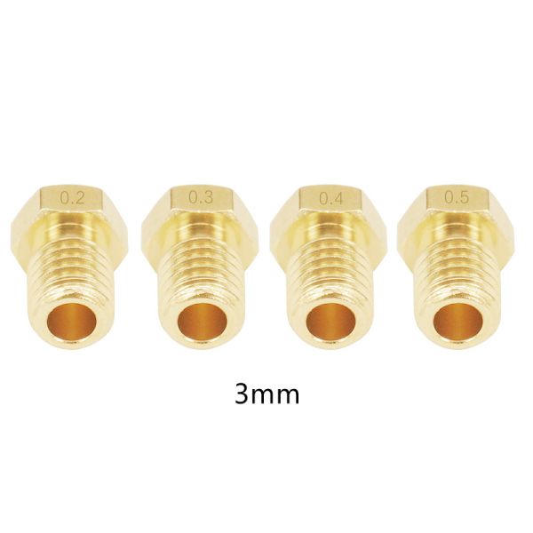 GT2 Pitch 2mm MK8 Copper 3D Printer Nozzle Size 12.5mm X 7mm