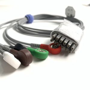 IT20 ECG Telemetry Lead EDAN 5-Lead Snap AHA Reusable REF: EL05DASY1