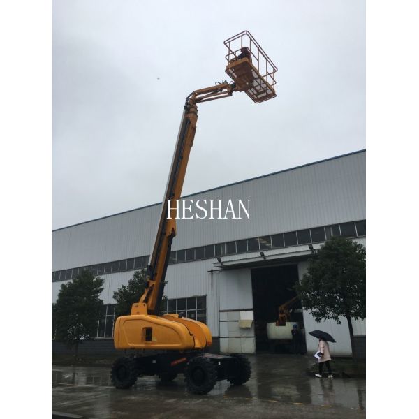 24m 26m 28m Articulated Boom Lift Self Propelled Small Electric Boom Lift