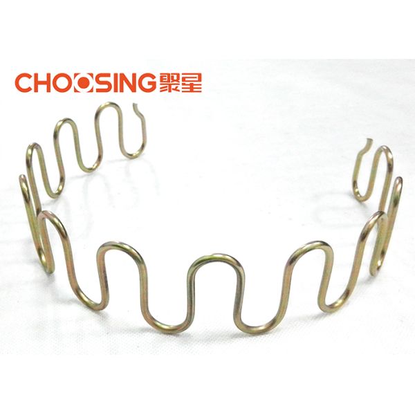 Galvanized 8 Ga Zig Zag Sofa Springs , 20'' Sinuous Steel Wire , Oil Tempered No Sag Springs