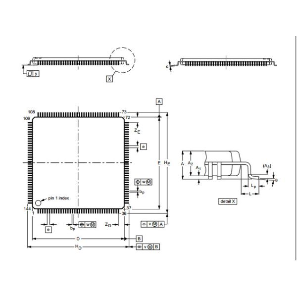 Quality   16/32-bit ARM microcontrollers; 128/256 kB ISP/IAP flash with 10-bit ADC LPC2214FBD144  QFP Integrated Circuit Chip wholesale