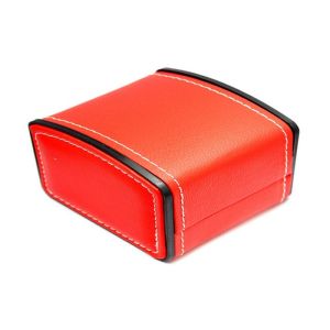 MDF Core Watch Packing Box Black And White Pu Leather Custom Logo TW-036