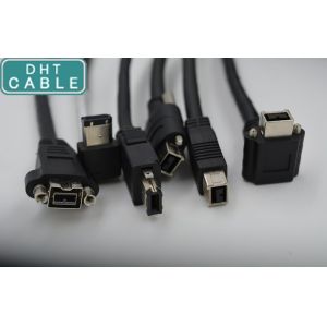 15.0 Meters IEEE 1394 Firewire Cable , Black / Grey Color Unibrain Firewire