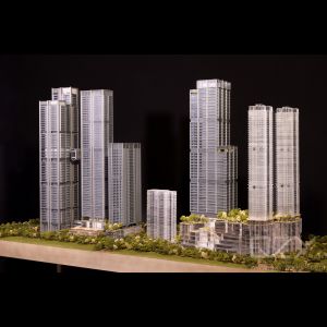 Foster + Partners, Gemdale 1/150 Xinsha Model Architectural Concept Model