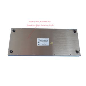 PS/2 Steel Plate Ruggedized Membrane Keyboard With Touchpad