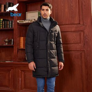 China usiness-Style Long Hooded Winter Thickened Down Jacket – Your Winter Warmth Guardian on sale