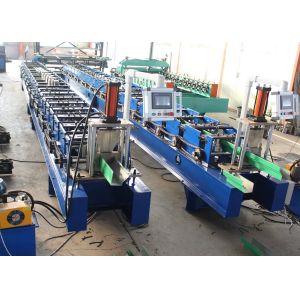 Hydraulic Cut Down Pipe Roll Forming Machine 18-Station Roller Stations 4KW